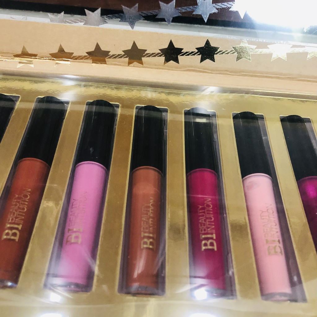 Bộ 12 son Bi BEAUTY INTUITION 12 Piece Lip Gloss Collection Macy's