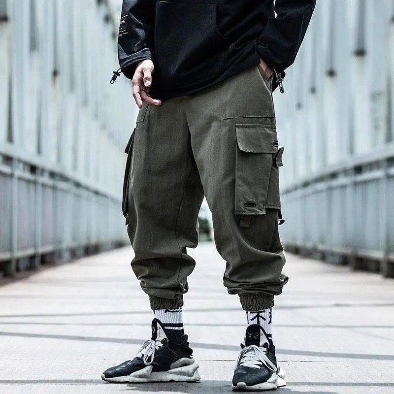 Quần jogger kaki túi hộp phong cách hip hop cỡ lớn S-7XL 140KG cho nam | BigBuy360 - bigbuy360.vn
