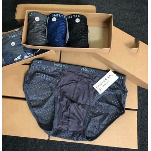 [Hộp 5 Chiếc] quần lót nam Tam Giác Thông Hơi QN01, quần sịp nam Lưới cao cấp giá rẻ