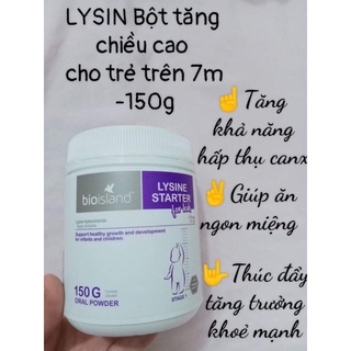 Viên, bột hỗ trợ tăng chiều cao lysine bio island úc cho bé