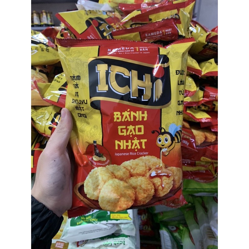 Bánh gạo Nhật Ichi vị shouyu mật ong gói 100g/180g