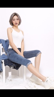 Quần jeans ngố nữ