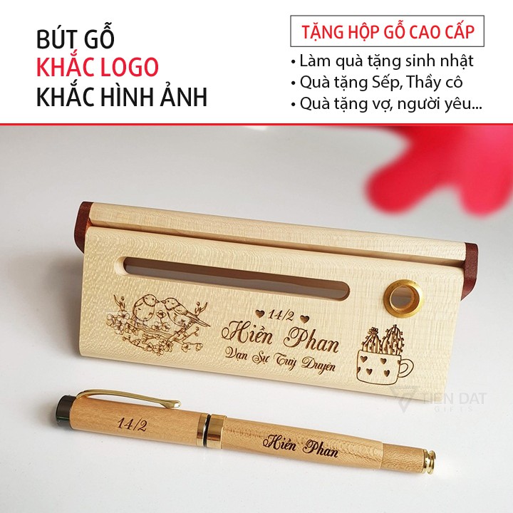 [Tặng Hộp Gỗ Cao Cấp ] Bút Gỗ Nắp Khắc Tên, Logo, Câu Chúc, Hình Ảnh Theo Yêu Cầu - Giá Tận Xưởng | BigBuy360 - bigbuy360.vn