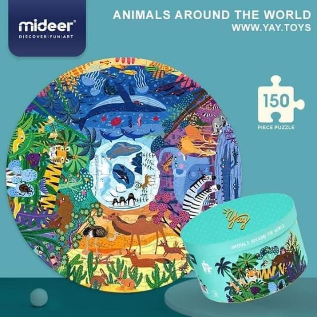 BỘ XẾP HÌNH ANIMALS AROUND THE WORLD 150 chi tiết🎶🎶🎶