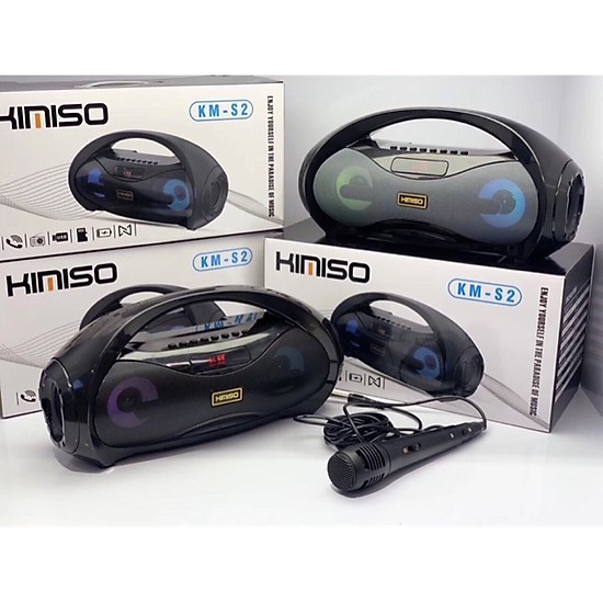 Loa Hát Bluetooth Karaoke Kimiso S1, S2 Tặng Kèm mic Loa Super Bass Âm Thanh Cực Chắt Và Không Bị Rè.