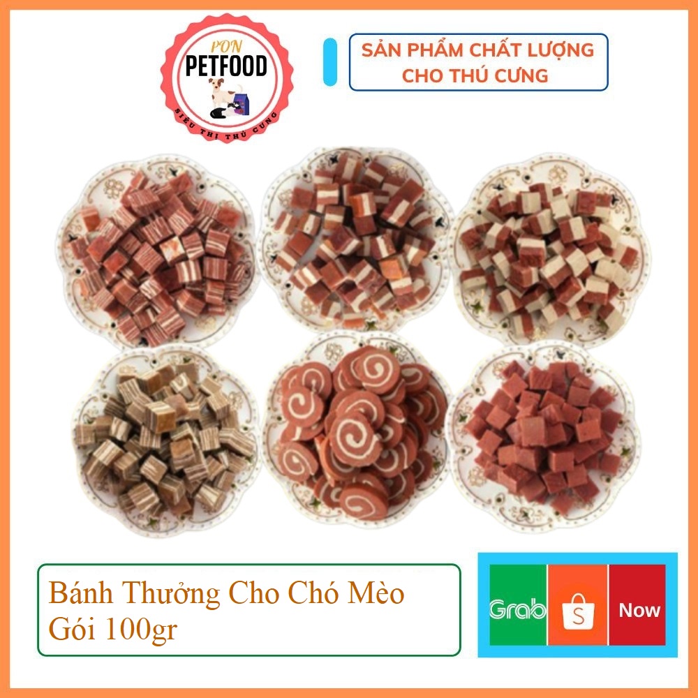 Bánh Thưởng Cho Chó Mèo Gói 100gr