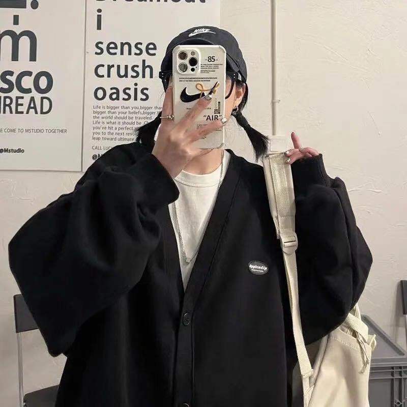 Áo Khoác Bóng Chày Dáng Rộng Màu Sắc Đơn Giản Phong Cách Hàn Quốc Cho Nữ