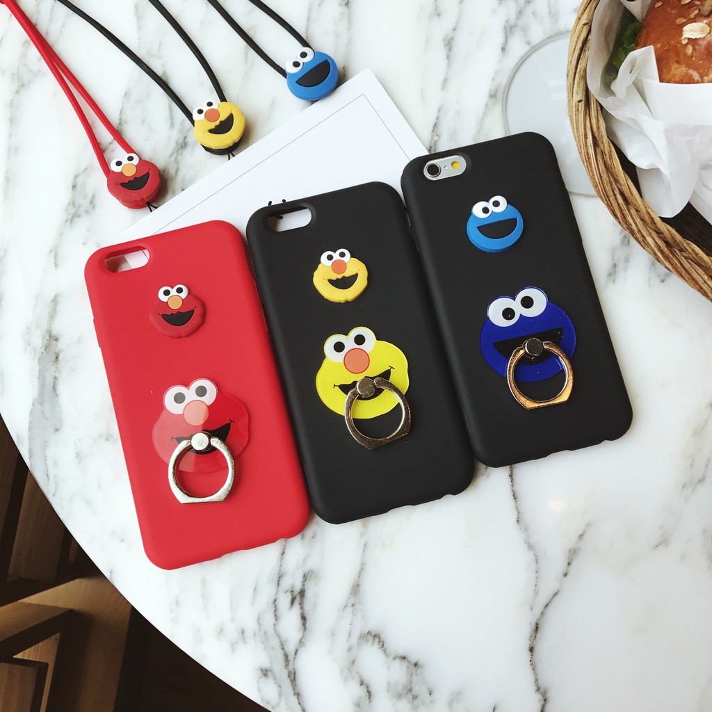 Ốp Điện Thoại In Hình Nhân Vật Hoạt Họa Sesame Street Đáng Yêu Cho Iphone 8 / 6 Plus 7 Plus | BigBuy360 - bigbuy360.vn