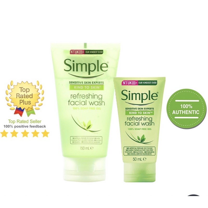 Sữa Rửa Mặt Simple Wash Gel 150ml