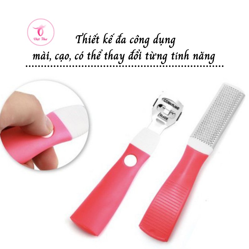 Cây chà gót chân trị nứt nẻ gót chân siêu hiệu quả VIỆT THƯ, chất liệu inox, 75gr, 15,5cm