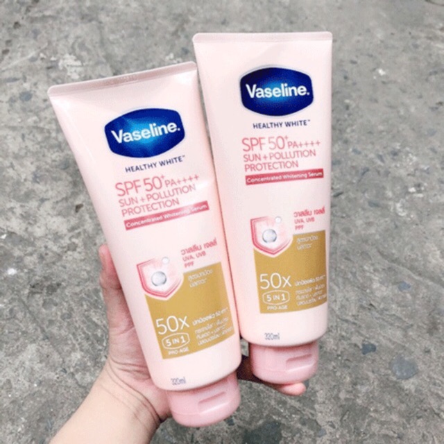 Tuýp Sữa Dưỡng Thể Vaseline 50x SPF 50++