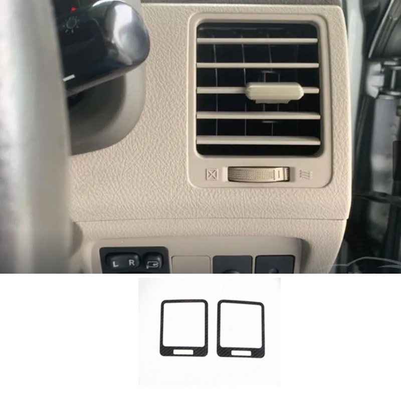 Khung Bảo Vệ Bảng Điều Khiển Cửa Sổ Xe Hơi Họa Tiết Sợi carbon Sang Trọng Cho TOYOTA ALTIS 2008-2013