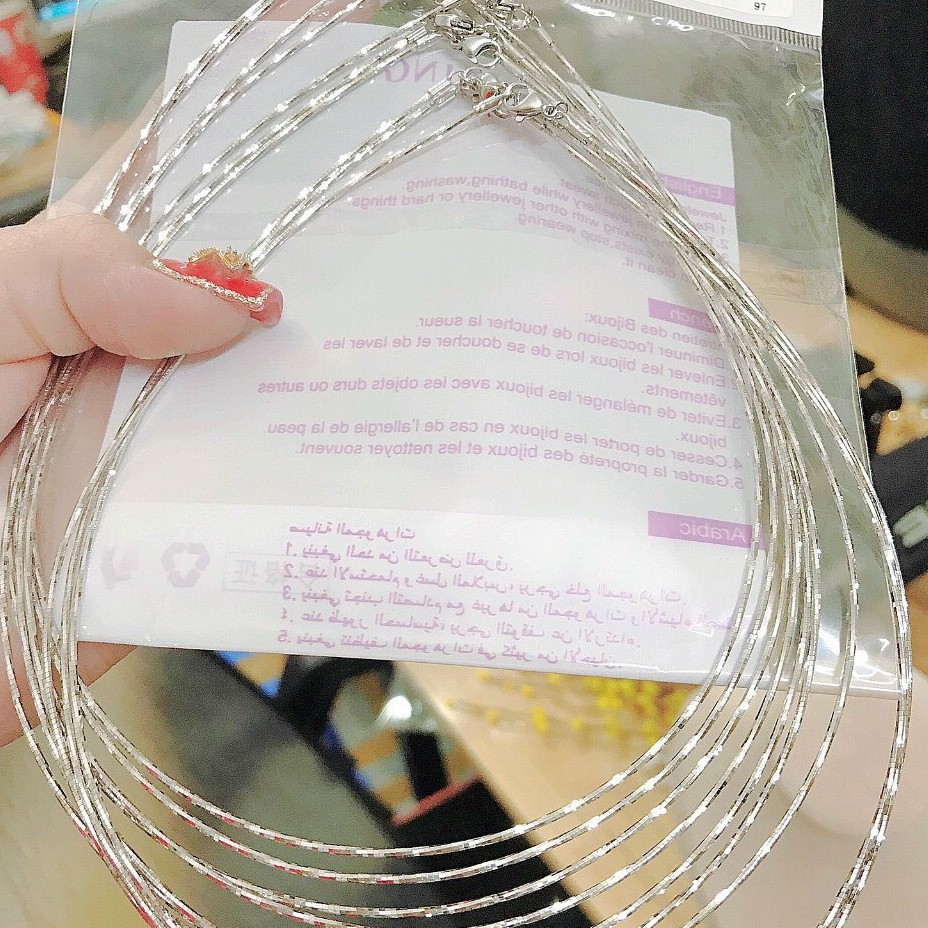 Kiềng Nữ Trắng Sáng Lấp Lánh UD210112 Không Đen, Không Ngứa, Phụ Kiện Sang Chảnh.