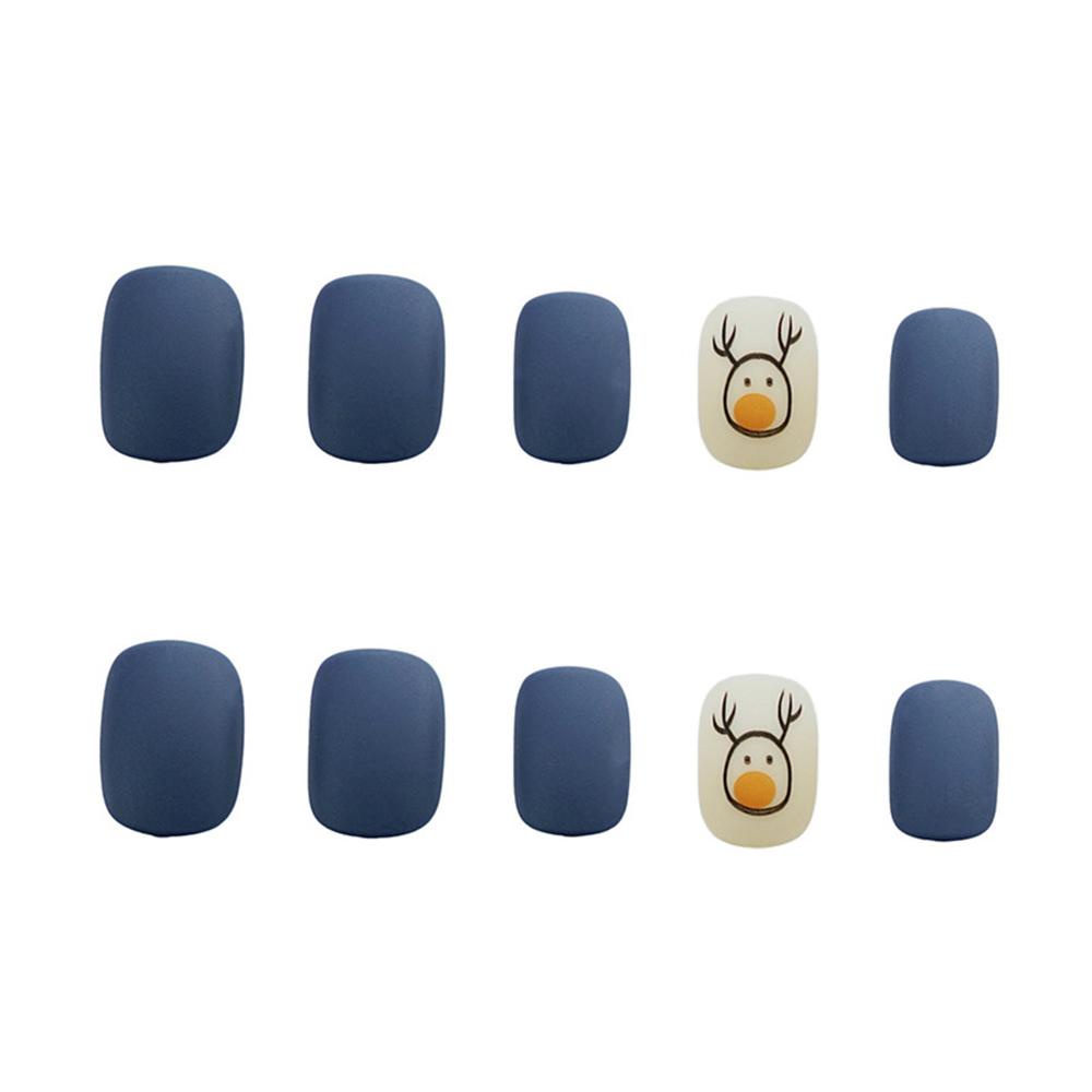 MIHAN1 Bộ 24 Móng Tay Giả Che Phủ Toàn Diện Nhiều Màu Sắc Cho Nữ