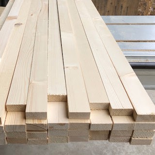 Thanh gỗ thông vuông ĐẸP dài 1m, THẲNG làm phụ kiện