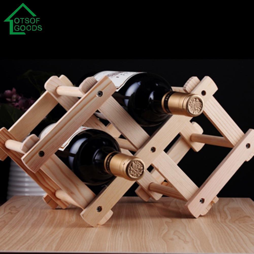 Giá đỡ bằng gỗ trưng bày rượu vang cho nhà bếp/quán bar