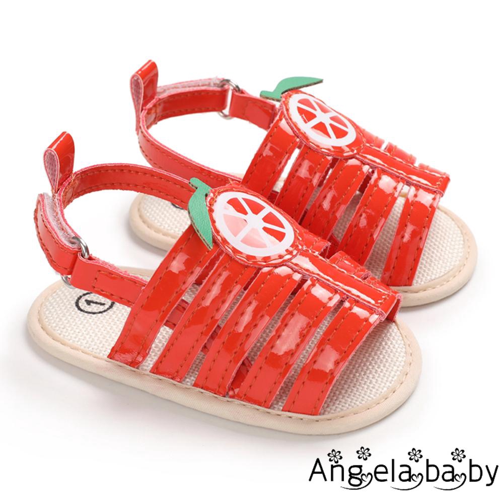 Giày Sandal Đế Mềm Chống Trượt Họa Tiết Trái Cây Cho Bé Gái