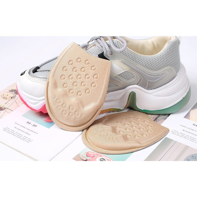 Lót giày 4D đệm êm chống rớt gót tránh trượt và bảo vệ bàn chân trước siêu mềm thoáng khí cho giày bít mũi