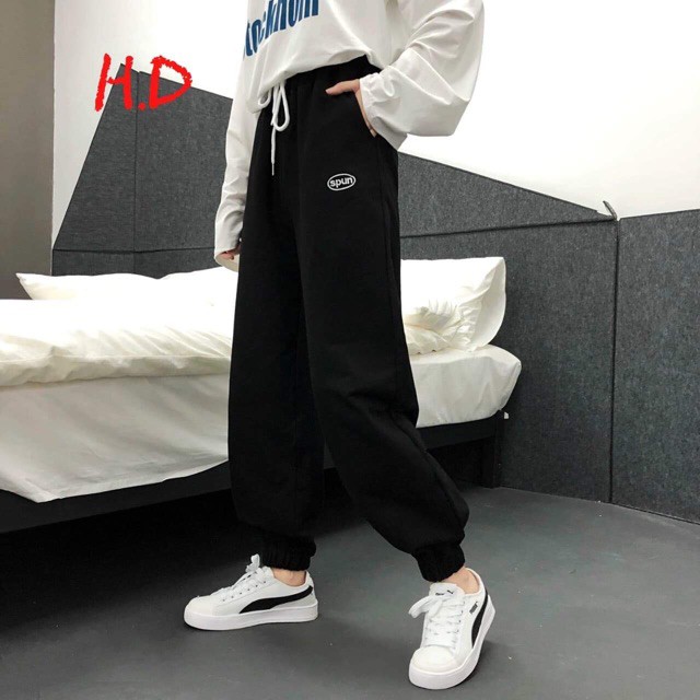 [FREESHIP ĐƠN TỪ 50K] Quần thun logo SPUN chun gấu HDA1119