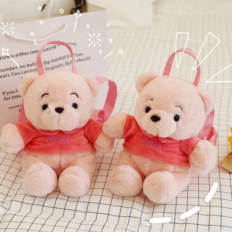 balo gấu Pooh hồng