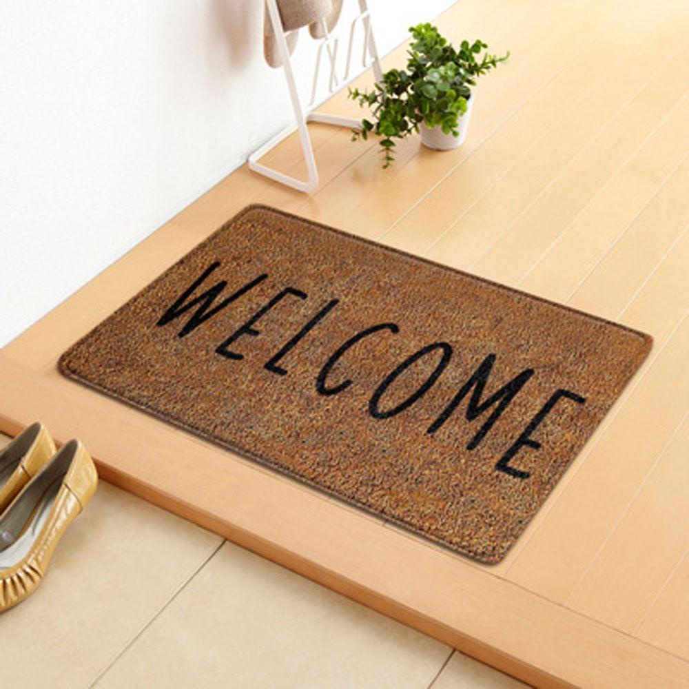 LONTIME Thảm Lót Sàn Nhà Màu Nâu Đen Thời Trang