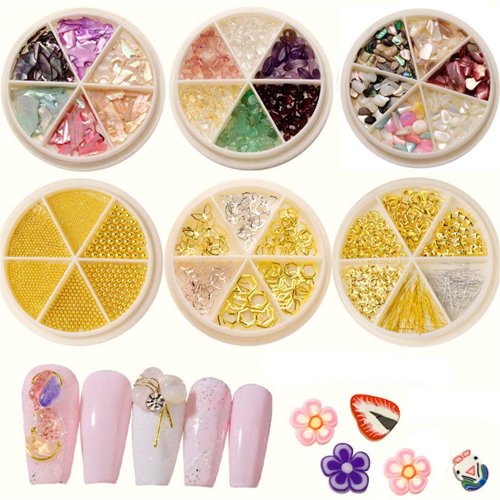 Phụ Kiện Trang Trí Móng Tay Hình Bướm Và Ngọc Trai DIY Charms