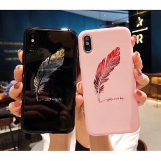 [TỪ 6 ĐẾN XS ] ỐP DẺO MỀM BÓNG HÌNH LÔNG VŨ CỰC ĐẸP