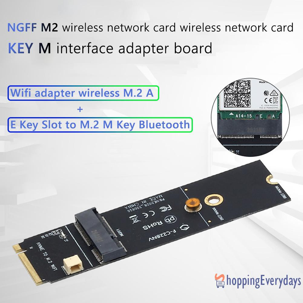 Thẻ Wifi Bluetooth M.2 M Key To M2 A + E Cho Ax200 9260ac | BigBuy360 - bigbuy360.vn