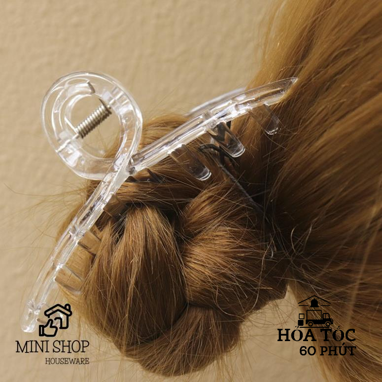 Kẹp Tóc Hàm Cá Mập Trong Suốt Hàn Quốc