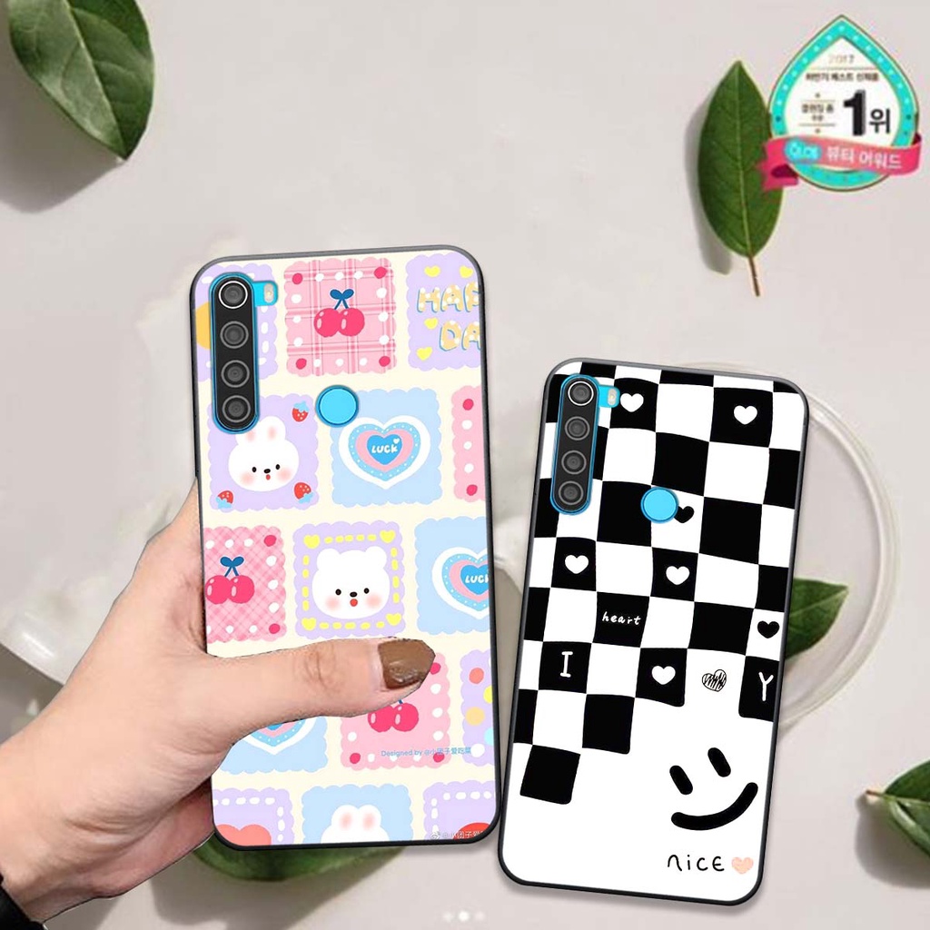 Ốp điện thoại xiaomi redmi note 8 / redmi note o pro in hình kẻ sọc cute dễ thương
