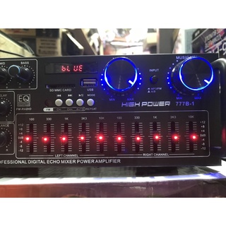 Amply mini AV-999BT có bluetooth nguồn AC / DC 12V