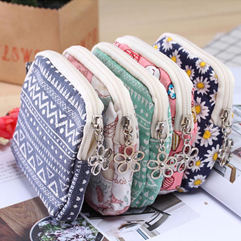 Ví cầm tay bằng canvas dễ thương | BigBuy360 - bigbuy360.vn