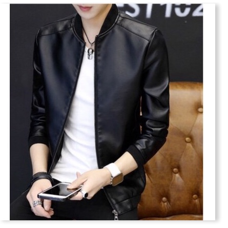 Áo khoác da nam bomber xịn xò cao cấp cho các bạn cool ngầu , bao bảnh THỜI TRANG LANA FASHION