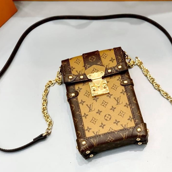 Túi đeo ☀ Túi đeo chéo mini bag Louis Vuitton hộp cốp xích fullbox [ Dota ]