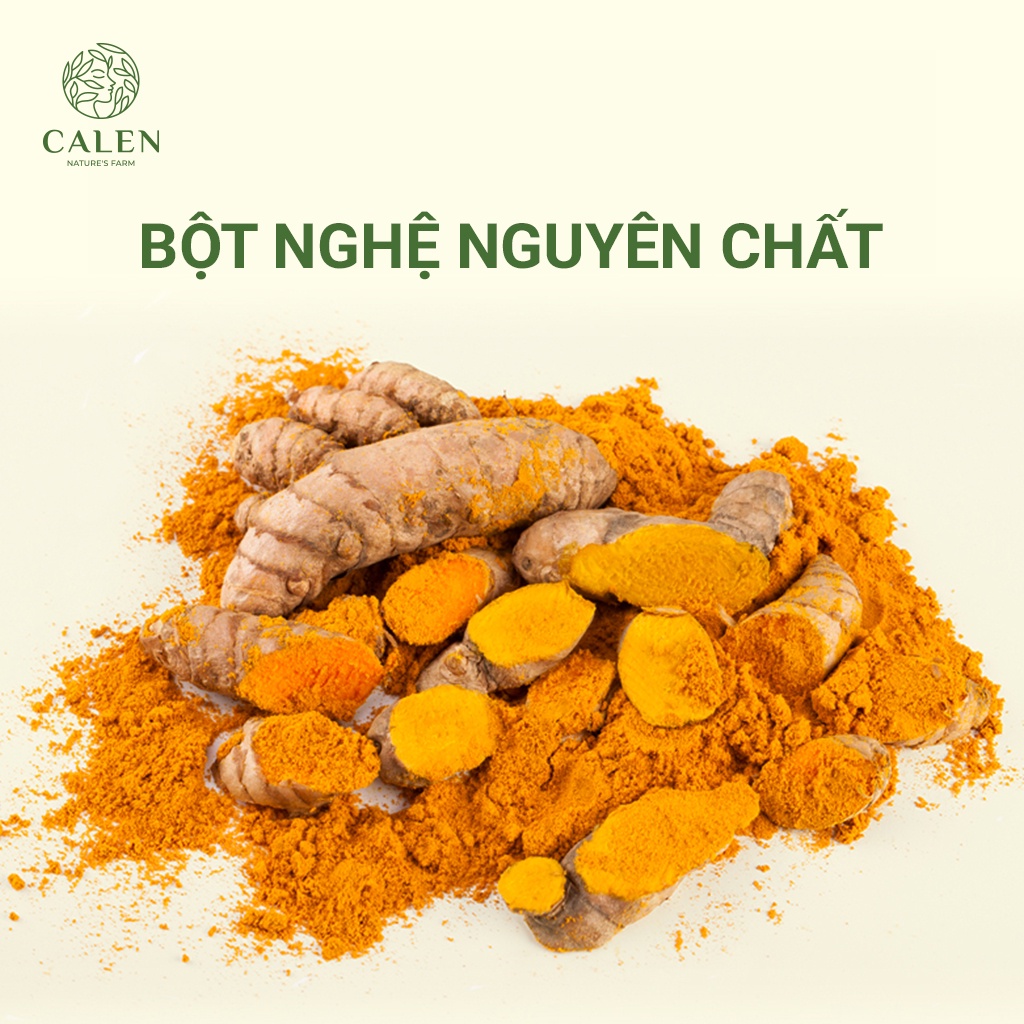 Mặt nạ nghệ , tinh bột nghệ trắng da Calen Herb Powder