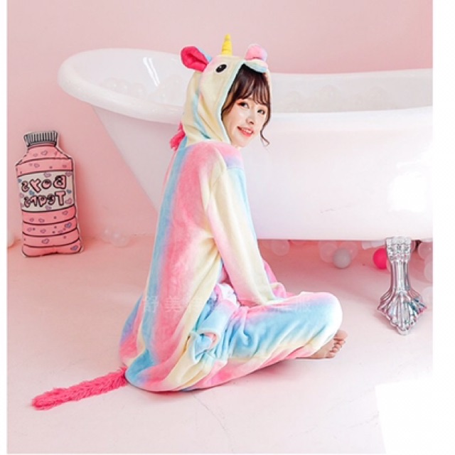 Bộ đồ kì lân nhiều màu, bộ đồ unicorn Hologram