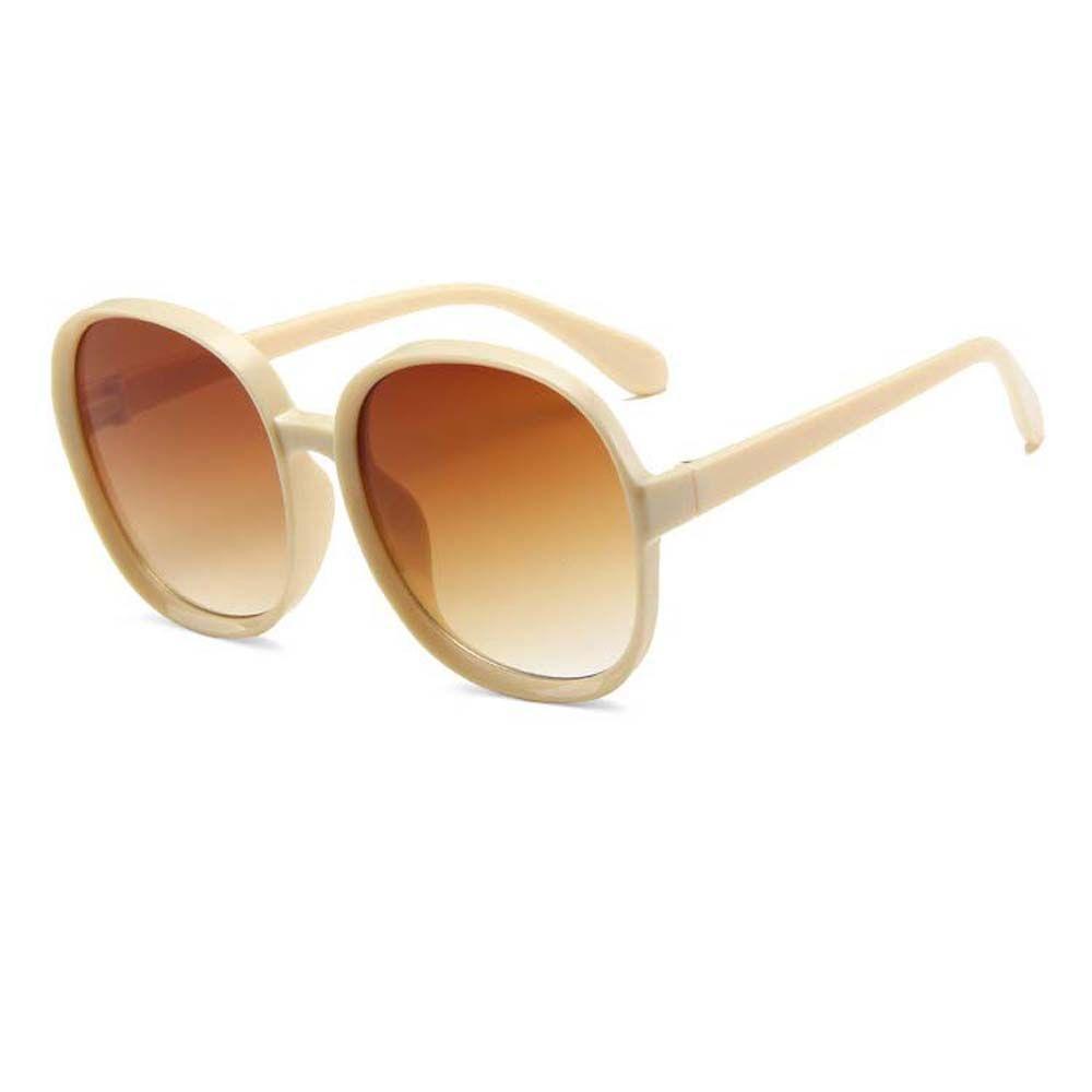 Kính Râm Nữ Oversize Tròng Tròn Màu Đen Sang Trọng