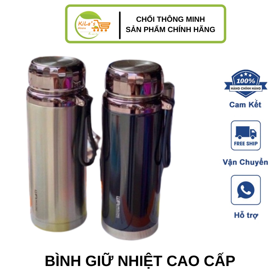 Bình Giữ Nhiệt Lắp Kim Cương Cao Cấp Giữ Nóng Giữ Lạnh Siêu Tốt - Bình Giữ Nhiệt Inox 304