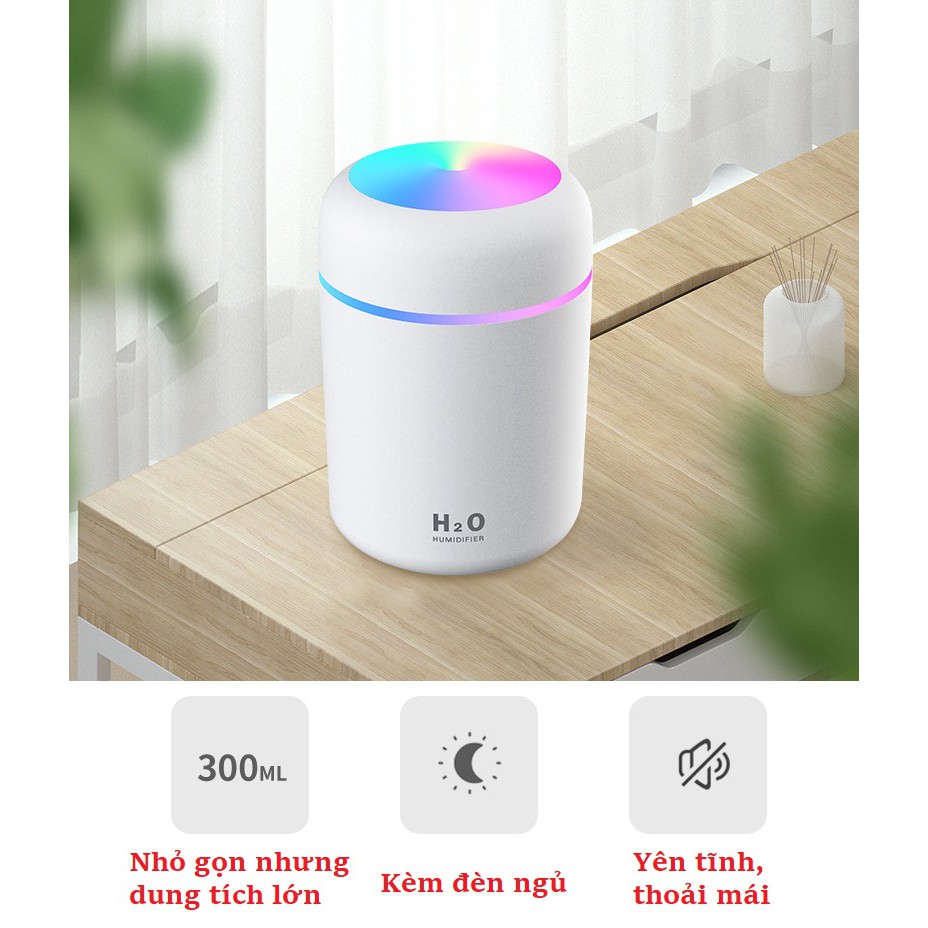 Máy phun sương mini, xông tinh dầu, khuếch tán tinh dầu, tạo độ ẩm không khí Chuby Shop