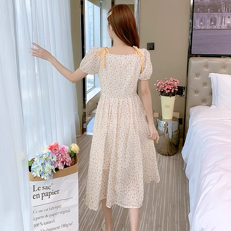 Đầm Voan Hoa Thiết Kế Mới Ngọt Ngào Thời Trang Mùa Hè Dành Cho Nữ