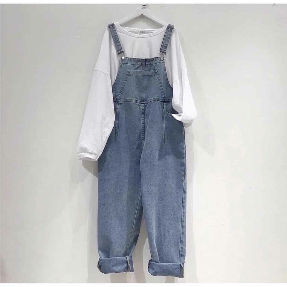 Quần Yếm Jeans ulzzang