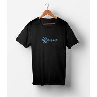 Áo React Logo | Vải Cotton cao cấp 4 chiều | Áo dành riêng cho lập trình viên