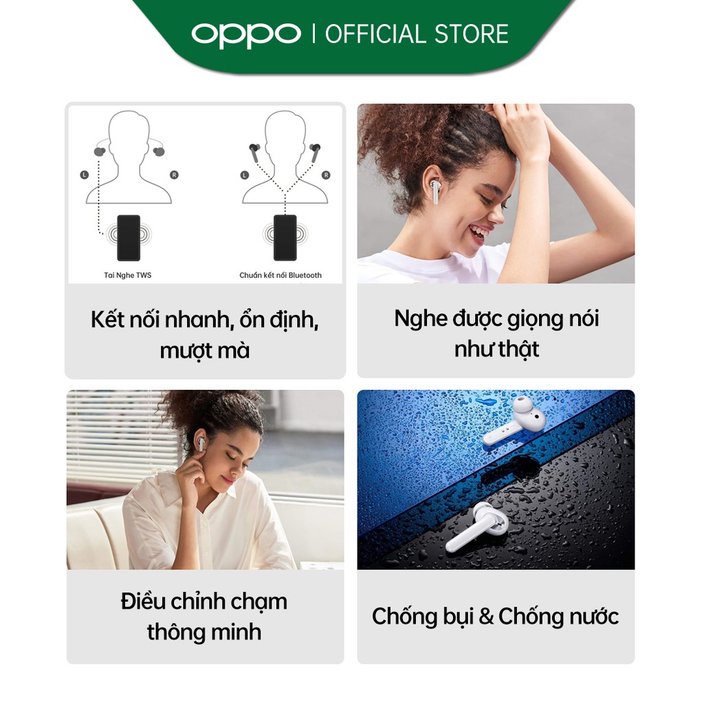 Tai nghe True Wireless Oppo Enco W31 - Hàng Chính Hãng