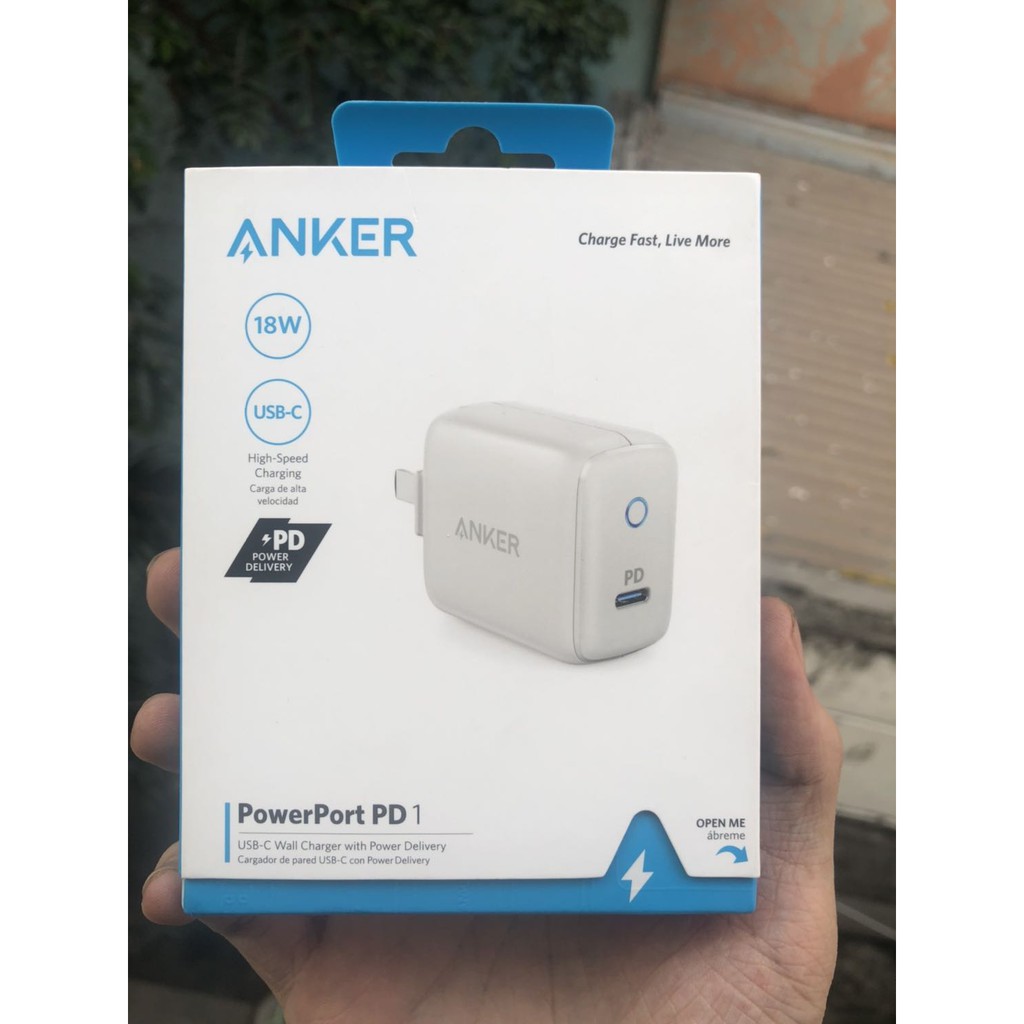 Củ Sạc 1 Cổng Anker 18W - Trắng