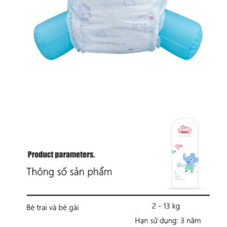 Bỉm dán/quần EMILEE thấm hút nhanh gấp 30 lần đủ size S 58miếng/M 50miếng/L 46 miếng/ XL 40 miếng/ XXL 38