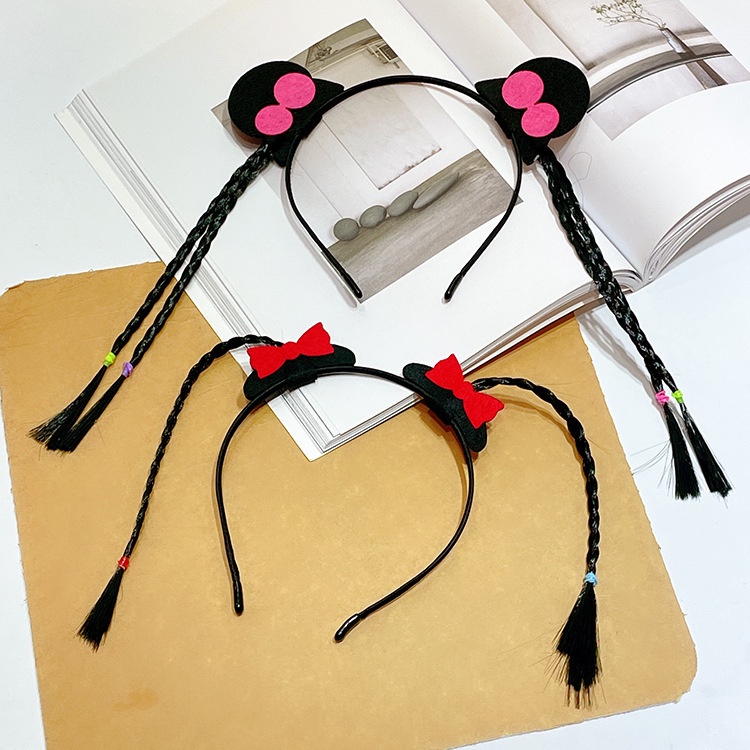 Băng đô cài tóc hình chấm than chấm hỏi hoạt hình vui nhộn cho tiệc sinh nhật Halloween