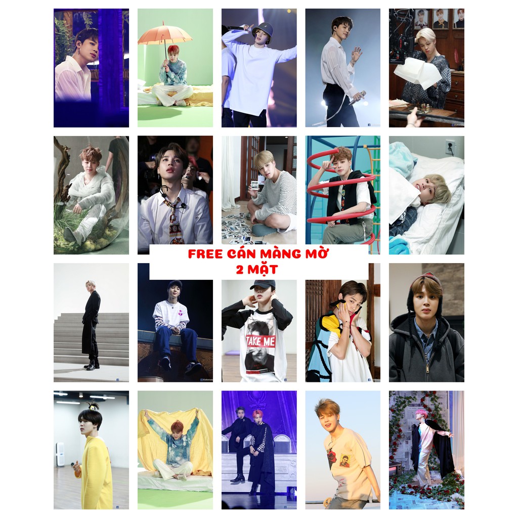 Lomo card 40 ảnh thành viên BTS - JIMIN Bday 2020 + 2021