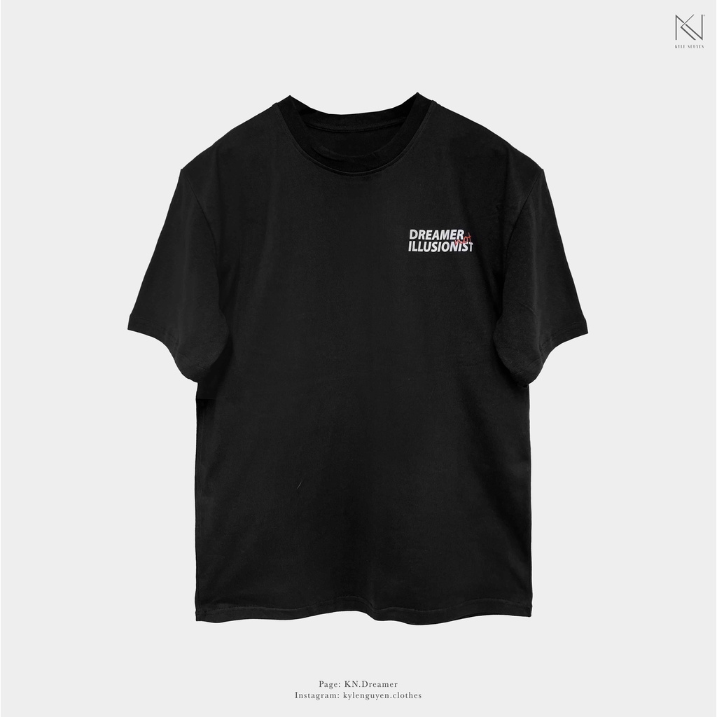 ÁO THUN COTTON OVERSIZE_ĐEN_SIGNATURE TEE