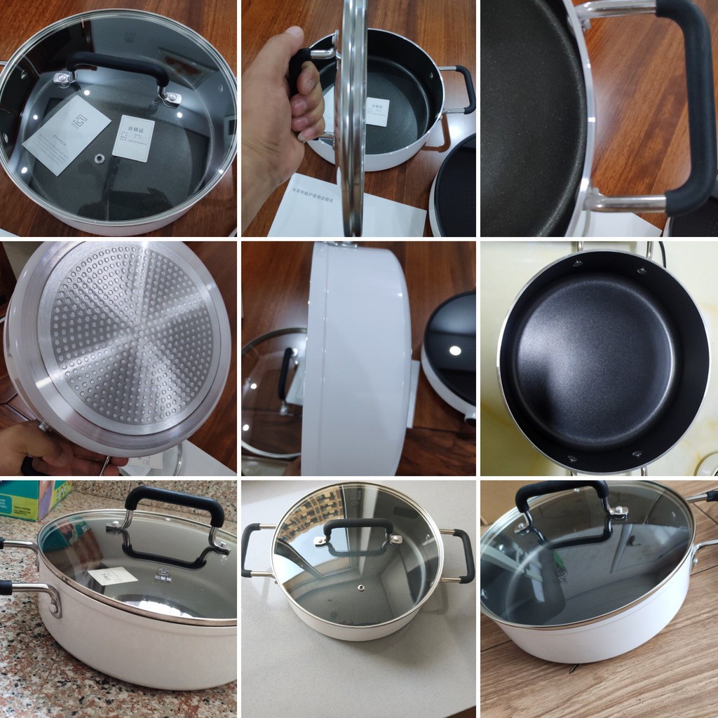 Nồi Lẩu Xiaomi ,Bếp điện từ Xiaomi ,Nồi lẩu 2 ngăn Xiaomi - 9 mức nhiệt độ thay đổi nhiệt - Hàng Chính Hãng - BH 1 năm