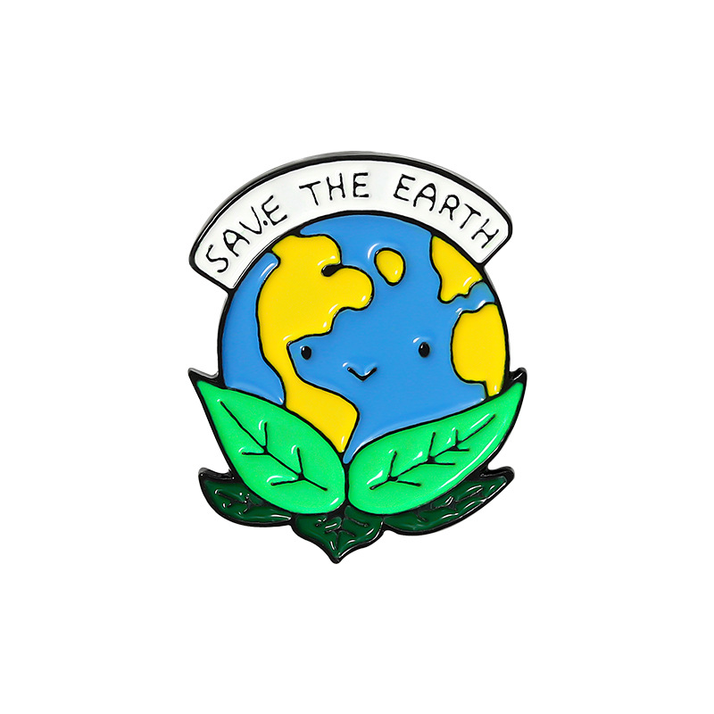 Ghim Cài Áo Hình Trái Đất Bảo Vệ Môi Trường